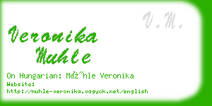 veronika muhle business card